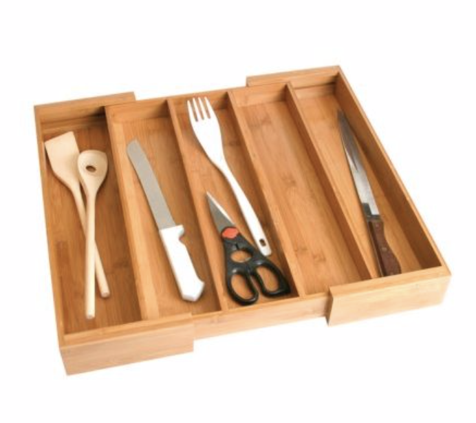 Expandable Bamboo Utensil Holder